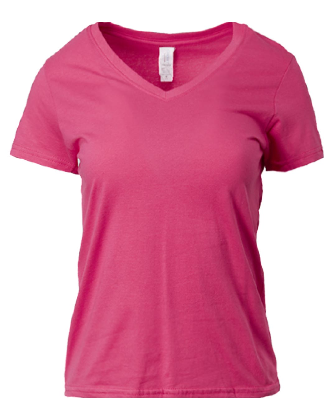 gildan® softstyle® 63v00l women's v neck t shirt 10C Heliconia