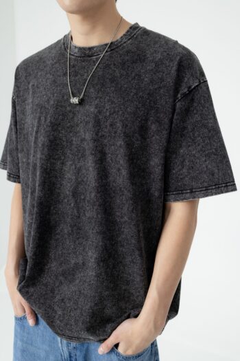 ag2316 vintage snowflake washed tee